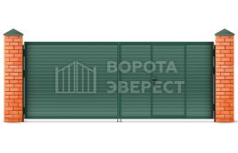 Распашные ворота под автоматику 3000×1750 ВЭ-2052
