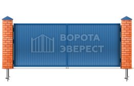 Ворота автоматические распашные 3000×1750 под ключ ВЭ-2037